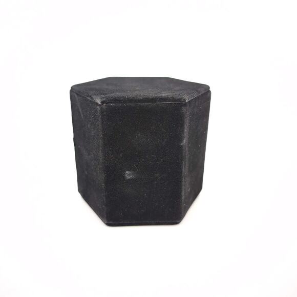 Black Velvet Hexagon Jewelry Display Ring Earrings Pendant Necklace Riser  - GUC - Picture 6 of 12